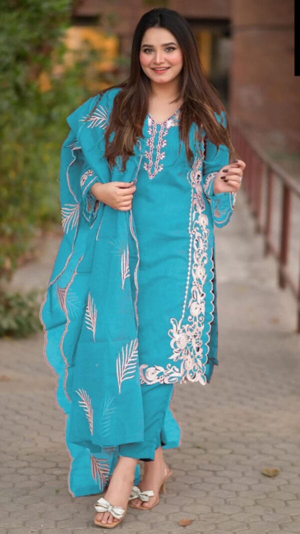 Embroidered 3PC Women's Suit