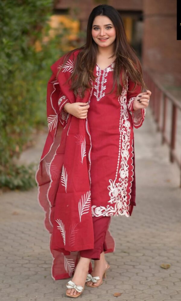 Embroidered 3PC Women's Suit